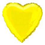 Folieballon Hjerte Gult