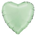 Folieballon Hjerte Satin Glazed Mint