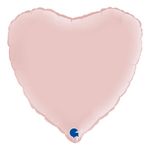 Folieballon Hjerte Satin Pastel Pink