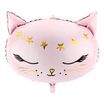Folieballon Kat Lyserød