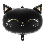 Folieballon Kat Sort