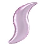 Folieballon Kurvet Satin Lyserød Pastel