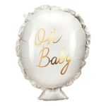 Folieballon Oh Baby Hvid