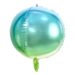 Folieballon Bold Ombre Blå/Grøn