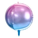Folieballon Bold Ombre Lilla/Blå