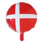 Folieballon Dansk Flag