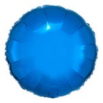 Folieballong Rund Metallisk Blå