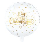 Folioilmapallo Pyöreä Pop the Champagne