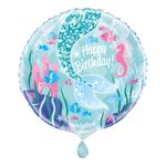 Folioilmapallo Merenneito Happy Birthday