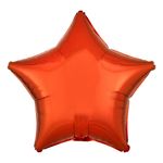 Folieballon Stjerne Orange Metallic