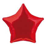 Folieballon Stjerne Rød