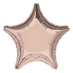 Folieballon Stjerne Roséguld
