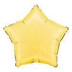 Folieballon Stjerne Satin Banana Yellow