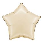 Folieballon Stjerne Satin Cream