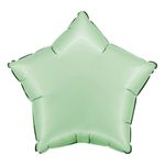 Folieballon Stjerne Satin Glazed Mint