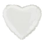 Folieballon Hjerte Hvid