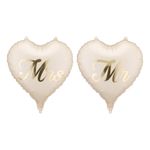 Folieballon Hjerte Mr & Mrs