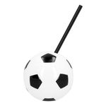 Fodboldkrus med Sugerør