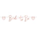 Girlang Bride to Be Roséguld