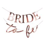 Guirlande Bride to Be Roséguld