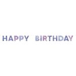 Guirlande Happy Birthday Galaxy Lilla