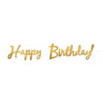 Guirlande Happy Birthday Guld
