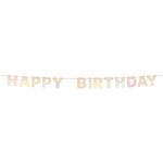 Guirlande Happy Birthday i Træ Dreamy Pastel