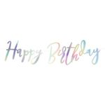 Guirlande Happy Birthday Regnbuefarvet