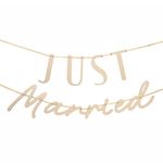 Guirlande Just Married i Træ