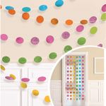 Guirlander Cirkler Flerfarvede Glitter