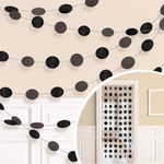 Guirlander Cirkler Sort Glitter