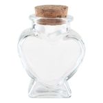 Glas med Korklåg Hjerte