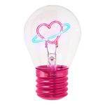 Bordlampe i Glødepæreform Planet Heart