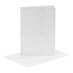 Gratulasjonskort Sølv Glitter