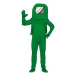 Grøn Astronaut Teen Kostume
