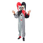 Uhyggeligt Two-Face Gyckler Kostume