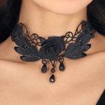 Choker Halskæde med Rose