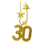 Halskæde Guld Tal 30