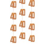 Hængende Dekorationer 40 Rosaguld