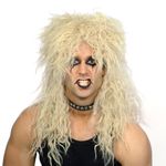 Hårdrocker Blond Paryk