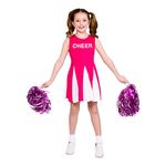 Cheerleader Lyserød Børnekostume