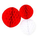 Honeycombs Punainen/Valkoinen
