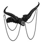 Horn med strass sort