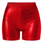 Hotpants Rød Metallic
