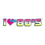 I Love The 80's Guirlande