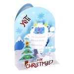Julekort Pop-Up Are You Yeti For Christmas