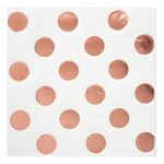 Kaffeservietter Roséguld Prikkede