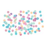 Konfetti Rund Pastel Happy Birthday