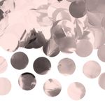 Konfetti Rund Roseguld Metallic