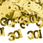 Konfetti Tal 30 Guld Metallic